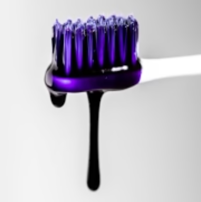 Purple toothpaste v34